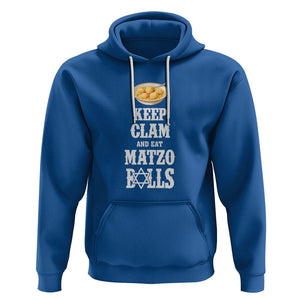 Funny Passover Hoodie Keep Calm Eat Matzo Balls TS09 Royal Blue Printyourwear