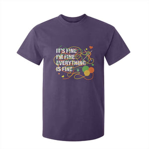 Funny Crochet T Shirt For Kid It's Fine I'm Fine Everything Is Fine Knitting TS09 Purple Print Your Wear