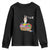 Funny Crochet Youth Sweatshirt I'm Ok Knitting TS09 Black Print Your Wear