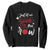 Funny Crochet Sweatshirt Just Let Me Finish This Row TS09 Black Print Your Wear