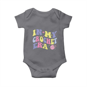 In My Crochet Era Baby Onesie TS09 Charcoal Print Your Wear