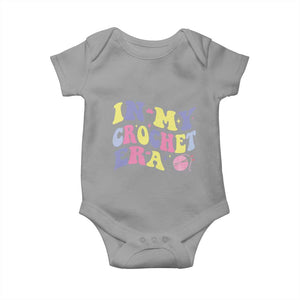 In My Crochet Era Baby Onesie TS09 Sport Gray Print Your Wear