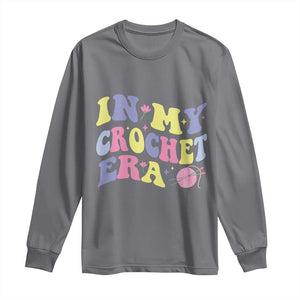 In My Crochet Era Long Sleeve Shirt TS09 Charcoal Print Your Wear