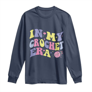 In My Crochet Era Long Sleeve Shirt TS09 Navy Print Your Wear