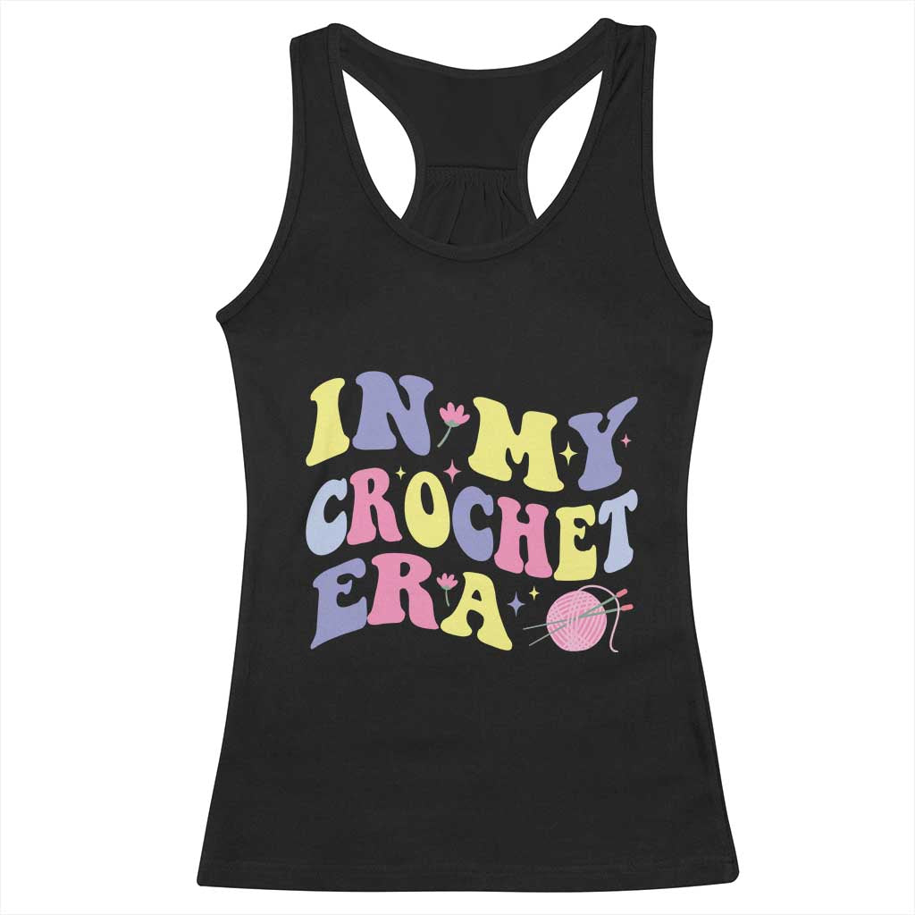 In My Crochet Era Racerback Tank Top TS09 Black Print Your Wear