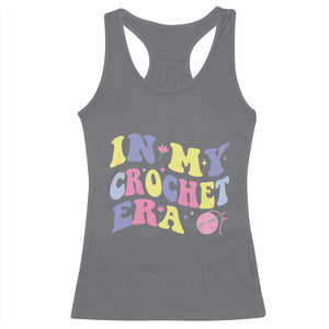 In My Crochet Era Racerback Tank Top TS09 Charcoal Print Your Wear
