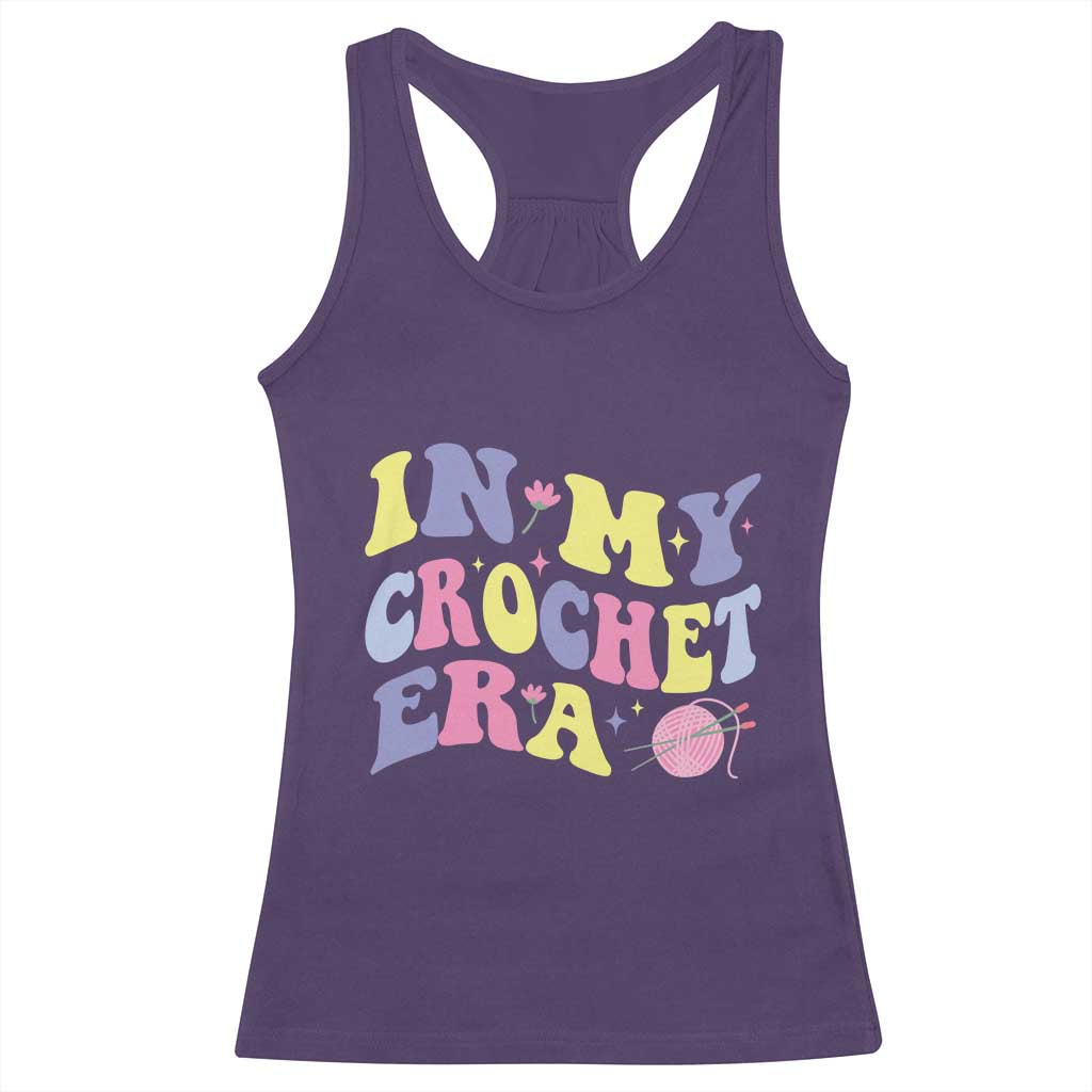 In My Crochet Era Racerback Tank Top TS09 Purple Print Your Wear