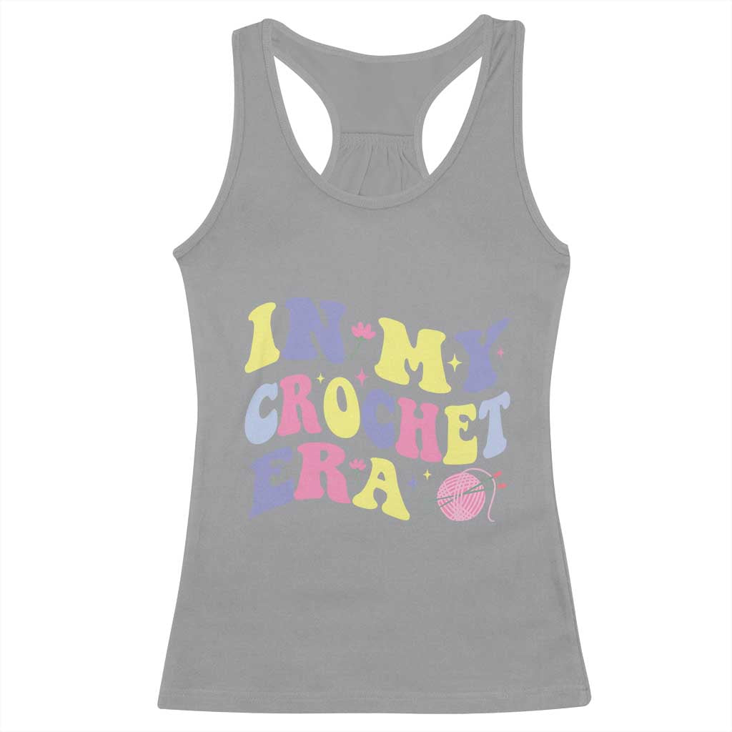 In My Crochet Era Racerback Tank Top TS09 Sport Gray Print Your Wear