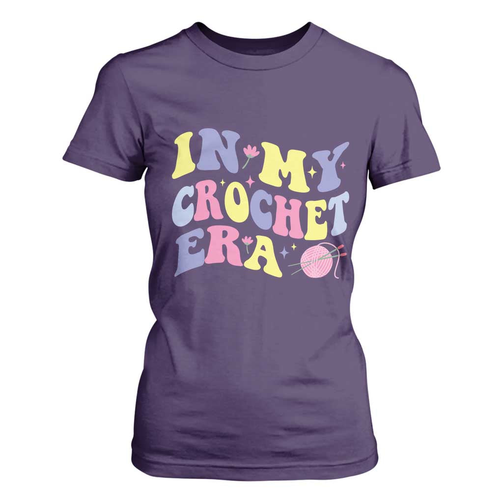 In My Crochet Era T Shirt For Women TS09 Purple Print Your Wear