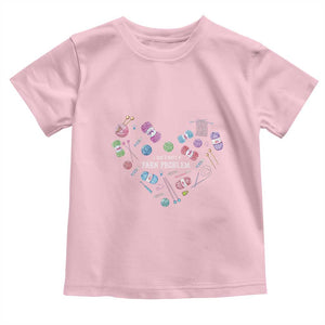 Funny Crochet Toddler T Shirt I Don't Have A Yarn Problem Yarn Collecting Knitting TS09 Light Pink Print Your Wear