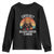 Funny Crochet Cat Youth Sweatshirt Because Murder Is Wrong TS09 Black Print Your Wear