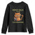 Funny Crochet Cat Youth Sweatshirt Don't Talk To Me I'm Counting TS09 Black Print Your Wear