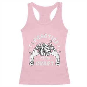 Witch Crochet Racerback Tank Top I Practice Stitch Craft TS09 Light Pink Print Your Wear
