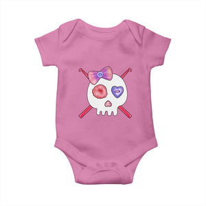 Cute Skull Crochet Knitting Baby Onesie TS09 Azalea Print Your Wear