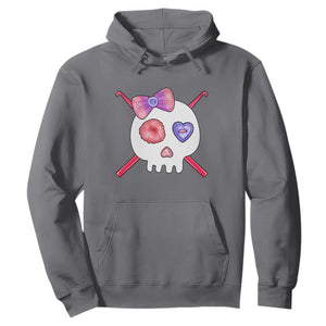 Cute Skull Crochet Knitting Hoodie TS09 Charcoal Print Your Wear