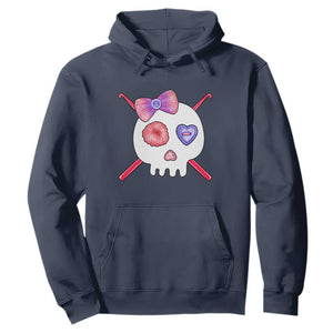 Cute Skull Crochet Knitting Hoodie TS09 Navy Print Your Wear