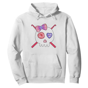 Cute Skull Crochet Knitting Hoodie TS09 White Print Your Wear