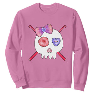 Cute Skull Crochet Knitting Sweatshirt TS09 Azalea Print Your Wear