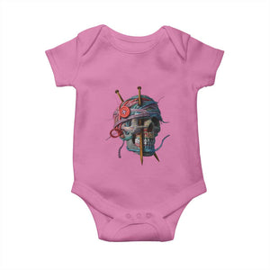 Funny Crochet Baby Onesie Yard Skull Halloween Knitting TS09 Azalea Print Your Wear