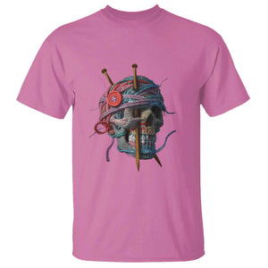 Funny Crochet T Shirt Yard Skull Halloween Knitting TS09 Azalea Print Your Wear