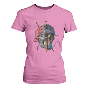 Funny Crochet T Shirt For Women Yard Skull Halloween Knitting TS09 Azalea Print Your Wear