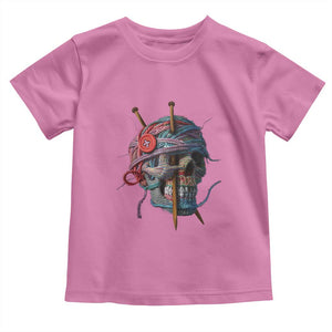 Funny Crochet Toddler T Shirt Yard Skull Halloween Knitting TS09 Azalea Print Your Wear