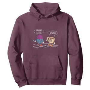 Funny Crochet Coffee Lover Hoodie She Loves Me More TS09 Maroon Print Your Wear