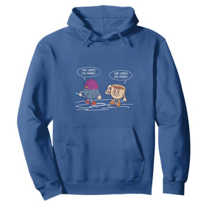 Funny Crochet Coffee Lover Hoodie She Loves Me More TS09 Royal Blue Print Your Wear