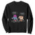 Funny Crochet Coffee Lover Sweatshirt She Loves Me More TS09 Black Print Your Wear