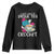 Just Want To Drink Tea And Crochet Youth Sweatshirt TS09 Black Print Your Wear