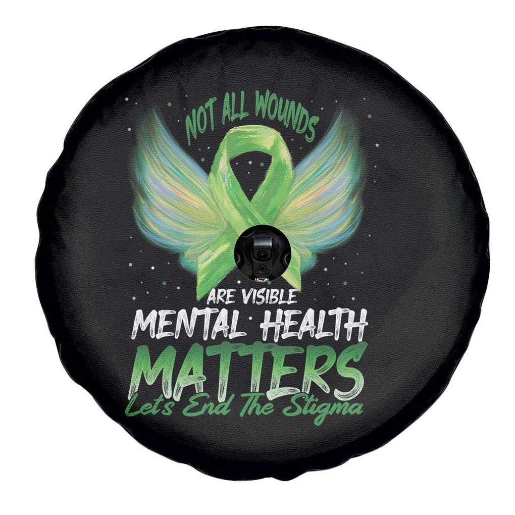 Mental Health Awareness Spare Tire Cover Not All Wounds Are Visible Let's End The Stigma TS09 Print Your Wear