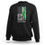 Mental Health Awareness Sweatshirt Fight The Stigma America Flag Green Ribbon TS09 Black Printyourwear