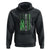 Mental Health Awareness Hoodie No One Fights Alone America Flag Green Ribbon TS09 Black Printyourwear