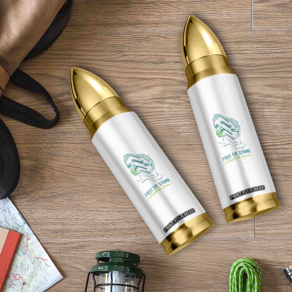 Mental Health Awareness Bullet Tumbler Fight The Stigma Aesthetic TS09 Print Your Wear