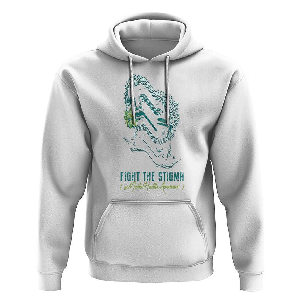 Mental Health Awareness Hoodie Fight The Stigma Aesthetic TS09 White Printyourwear