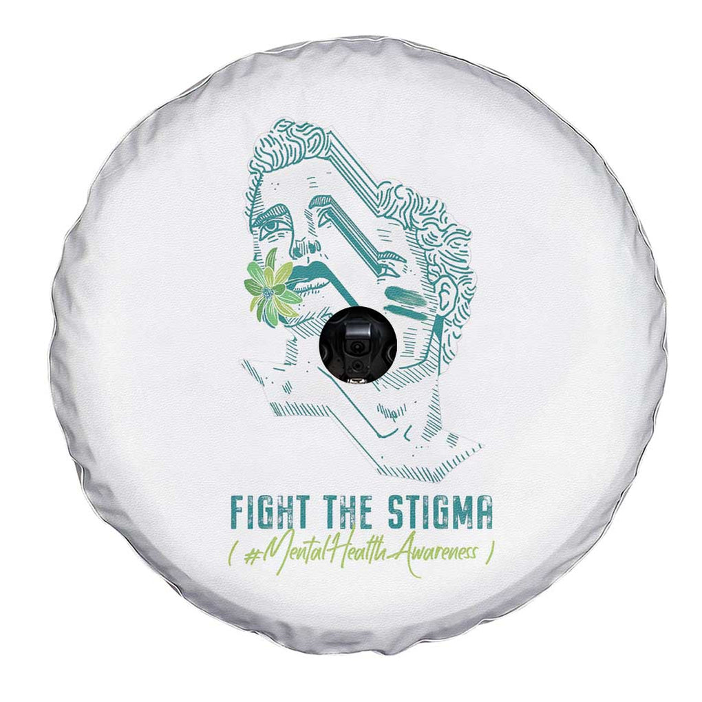 Mental Health Awareness Spare Tire Cover Fight The Stigma Aesthetic TS09 Print Your Wear