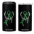 Mental Health Awareness 4 in 1 Can Cooler Tumbler Fight The Stigma Butterfly Green Ribbon TS09 One Size: 16 oz Black Print Your Wear