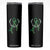 Mental Health Awareness Skinny Tumbler Fight The Stigma Butterfly Green Ribbon TS09 Black Print Your Wear
