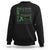 Mental Health Awareness Sweatshirt I Wear Green For The Warrior TS09 Black Printyourwear