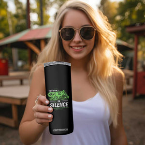 Mental Health Awareness Skinny Tumbler You Don't Have To Struggle In Silence TS09 Print Your Wear