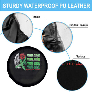 Mental Health Awareness Spare Tire Cover You Are Worthy Loved Needed Enough Typoghaphy TS09 Print Your Wear