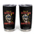 Mental Health Awareness Tumbler Cup Full Of Depression And Anxiety Skull TS09 Black Print Your Wear