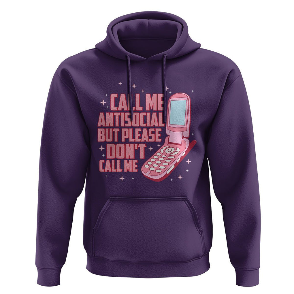 Introvert Hoodie Call Me Antisocial But Please Don't Call Me TS09 Purple Printyourwear