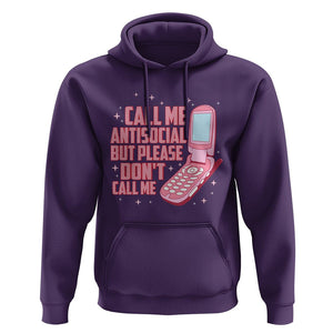 Introvert Hoodie Call Me Antisocial But Please Don't Call Me TS09 Purple Printyourwear