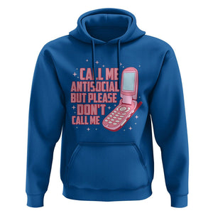 Introvert Hoodie Call Me Antisocial But Please Don't Call Me TS09 Royal Blue Printyourwear