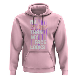 Introvert Hoodie I'm Nicer Than My Face Looks TS09 Light Pink Printyourwear