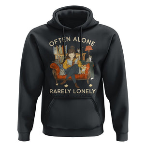 Introvert Hoodie Often Alone Rarely Lonely TS09 Black Printyourwear