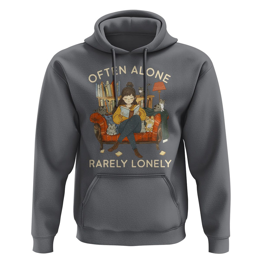 Introvert Hoodie Often Alone Rarely Lonely TS09 Charcoal Printyourwear
