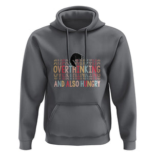 Overthinking And Also Hungry Cute Cat Hoodie TS09 Charcoal Printyourwear