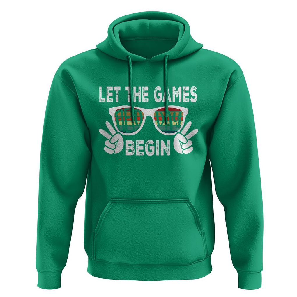 Field Day Hoodie Let The Games Begin Field Trip Fun Day TS09 Irish Green Print Your Wear